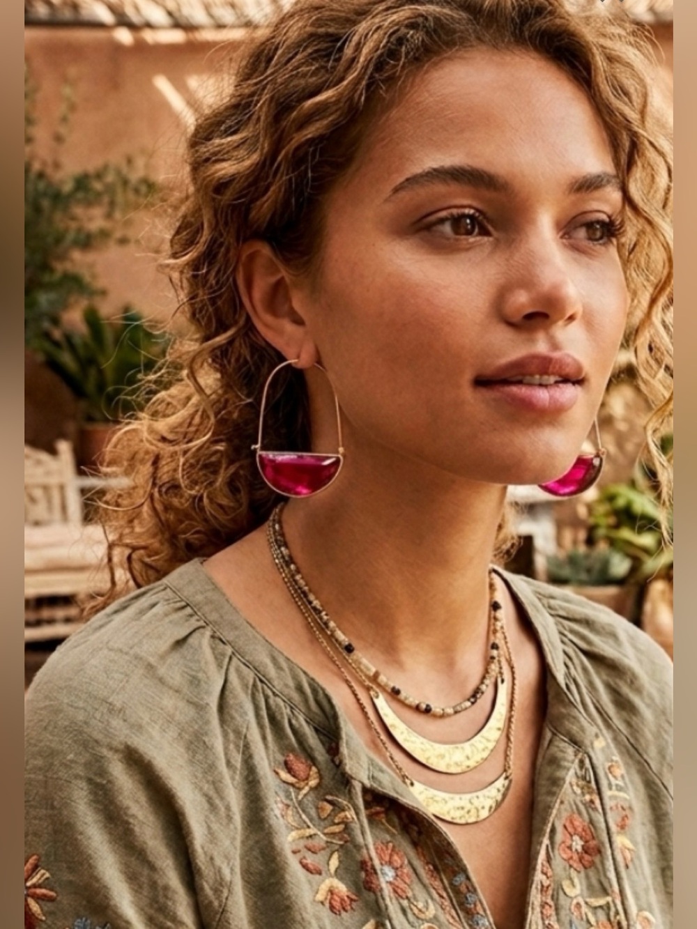 SPECTACULAR ANTHROPOLOGIE STATEMENT EARRINGS